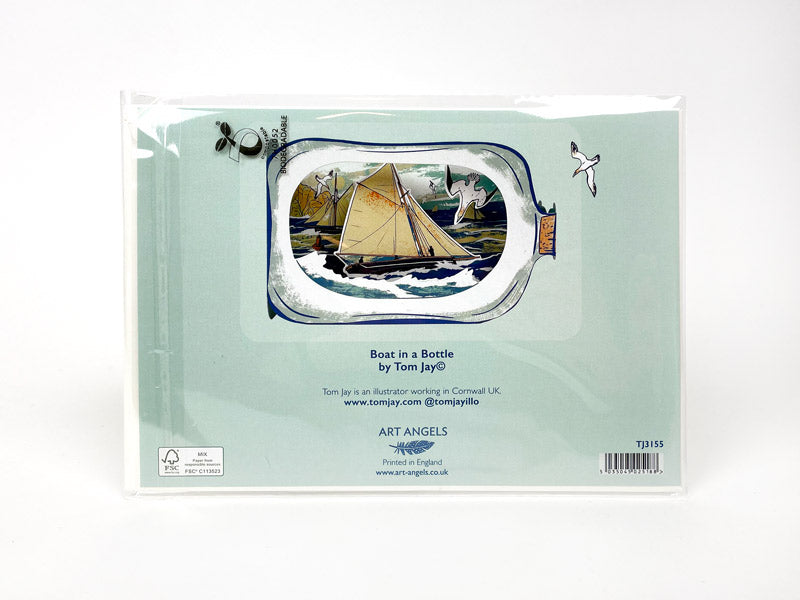 Sailing Boat in a Bottle Card